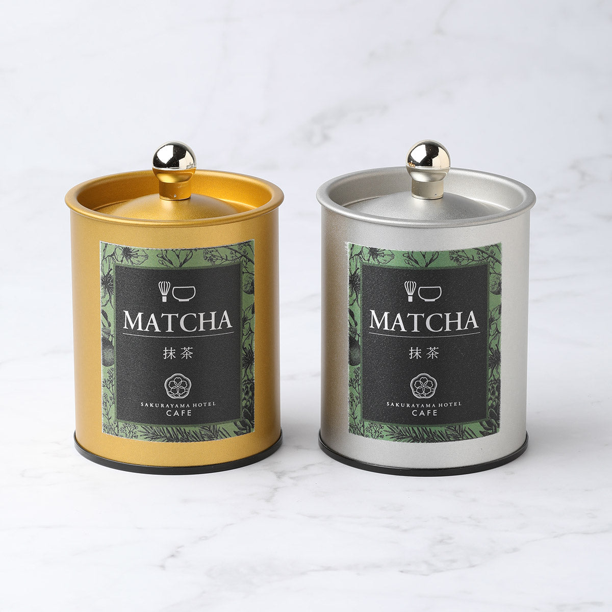 静岡の天空茶園の抹茶(缶入り50g) 2個セット 箱ギフト